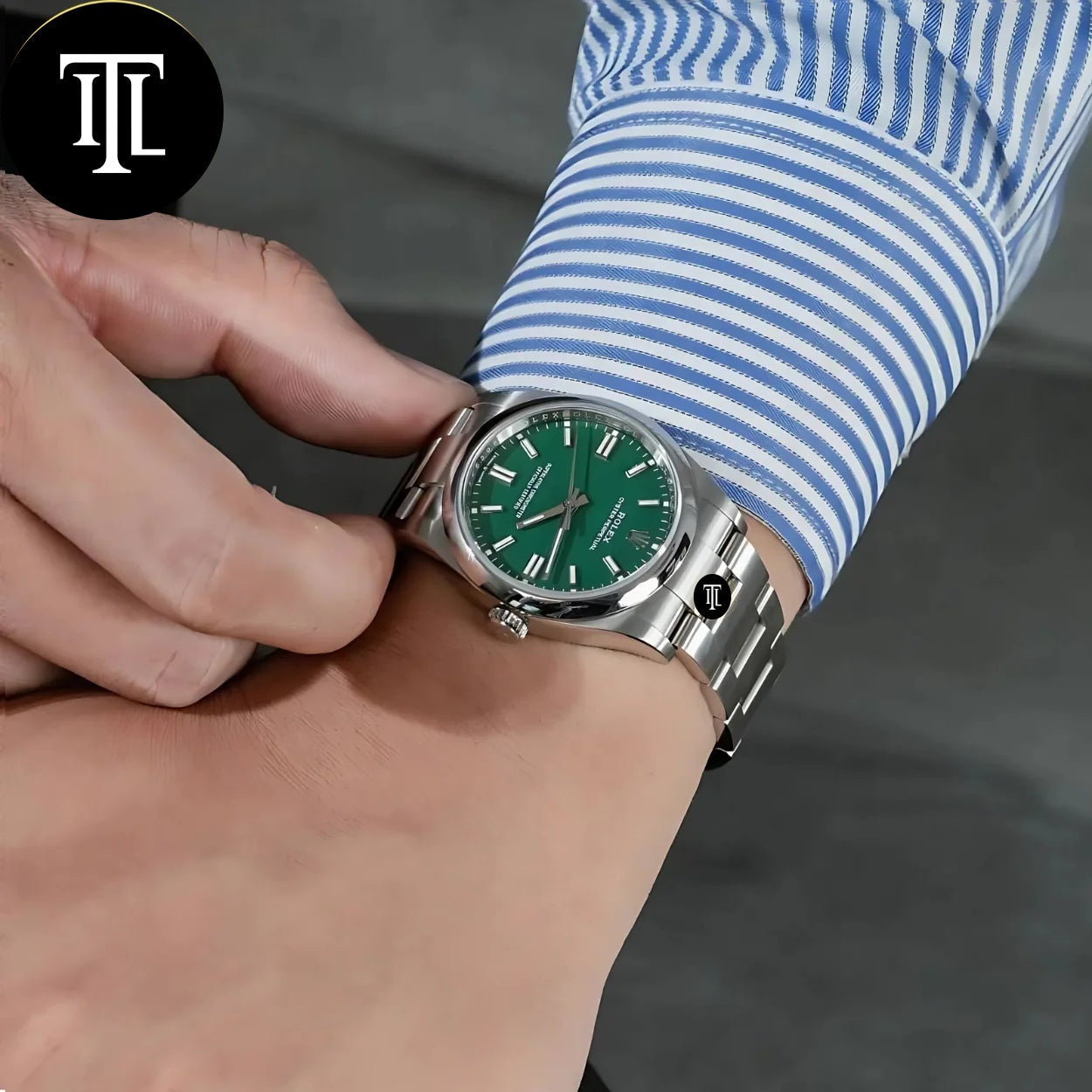 Rolex oyster perpetual vert