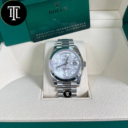 rolex day date platinum meteorite dial