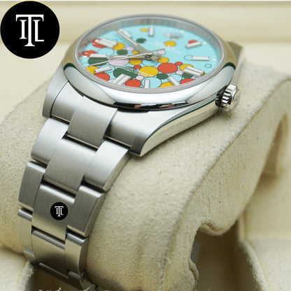 Rolex Datejust 41mm Tiffany Blue Celebration Dial Smooth Bezel