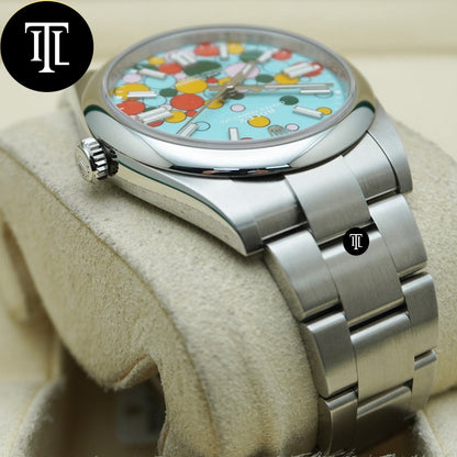 Rolex Datejust 41mm Tiffany Blue Celebration Dial Smooth Bezel