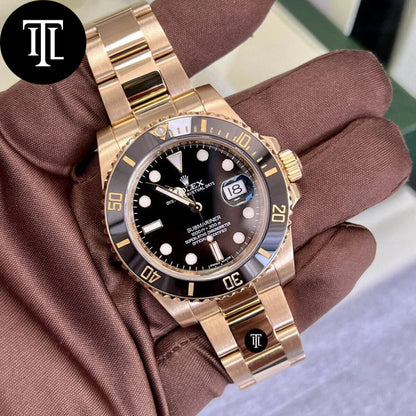Rolex submariner gold and black