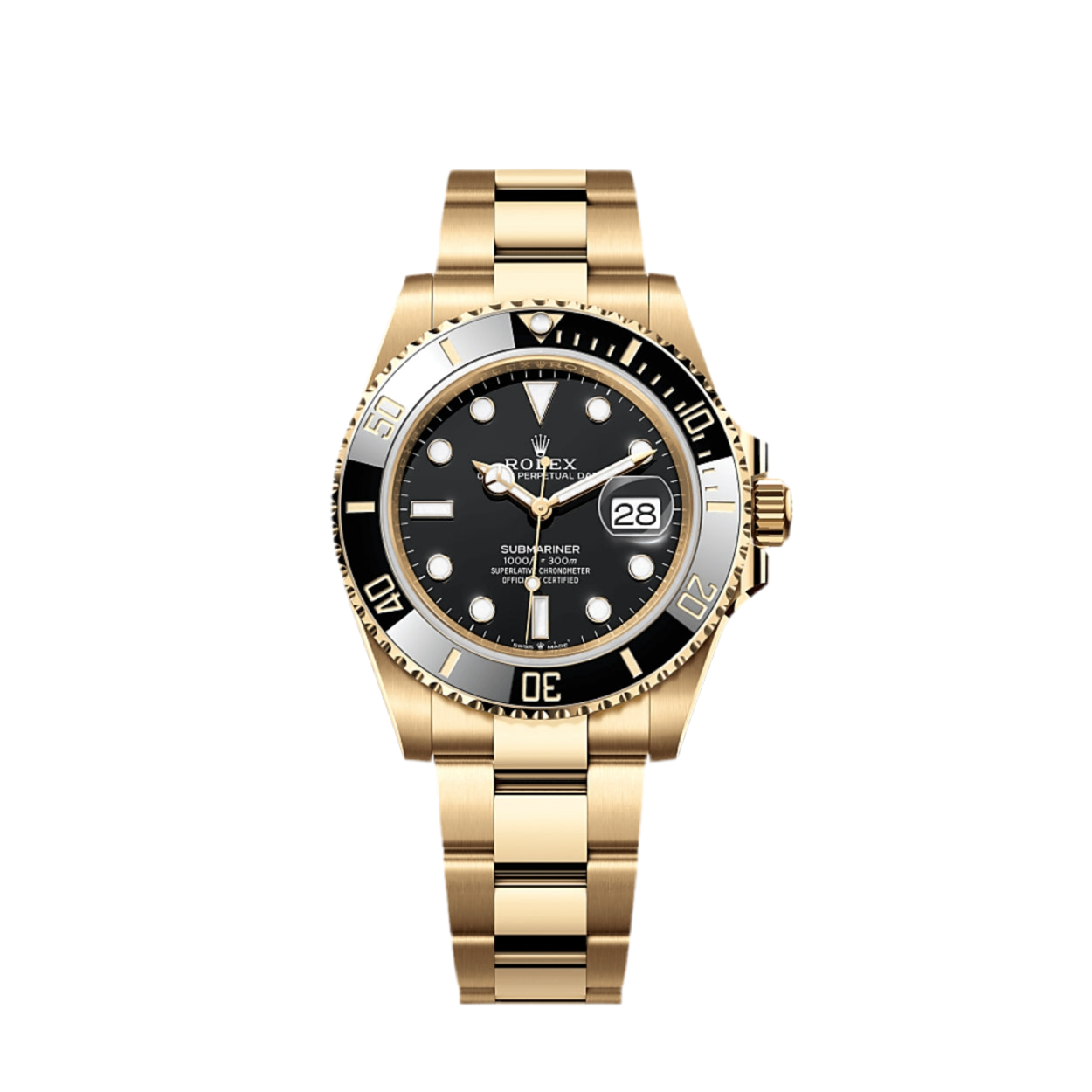 Rolex submariner gold and black
