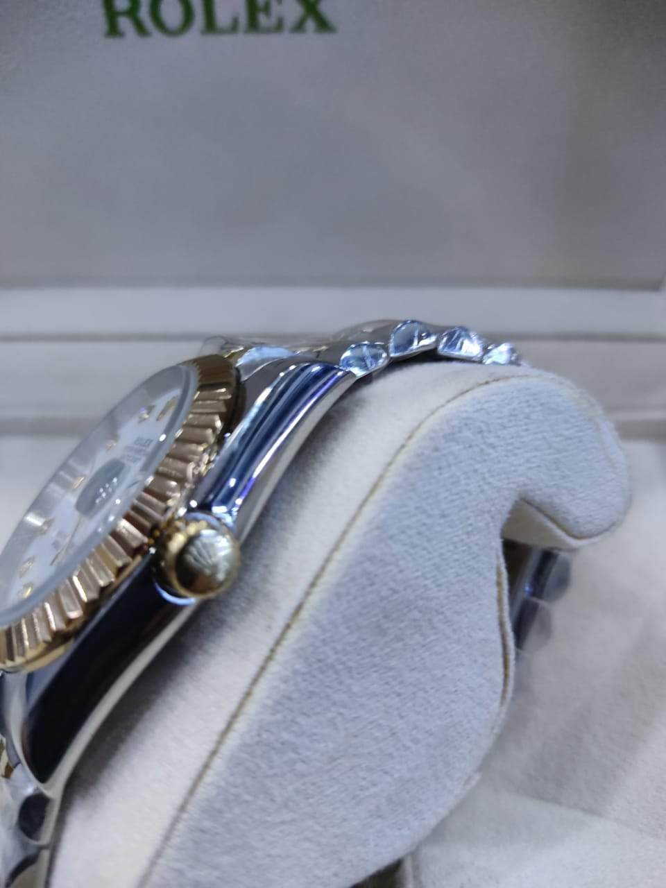Datejust 36mm 2 Tones Fond Blanc simple gold