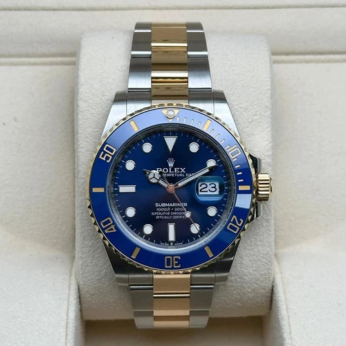 Rolex Submariner Bleu & Or